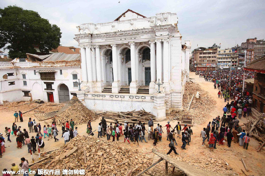 尼泊爾地震中消失的世界遺產