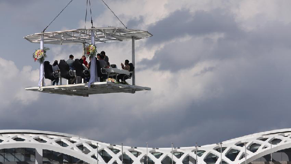 Dining in the sky in Kunming