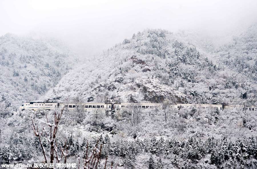 雪后居庸關(guān)長城美景（組圖）