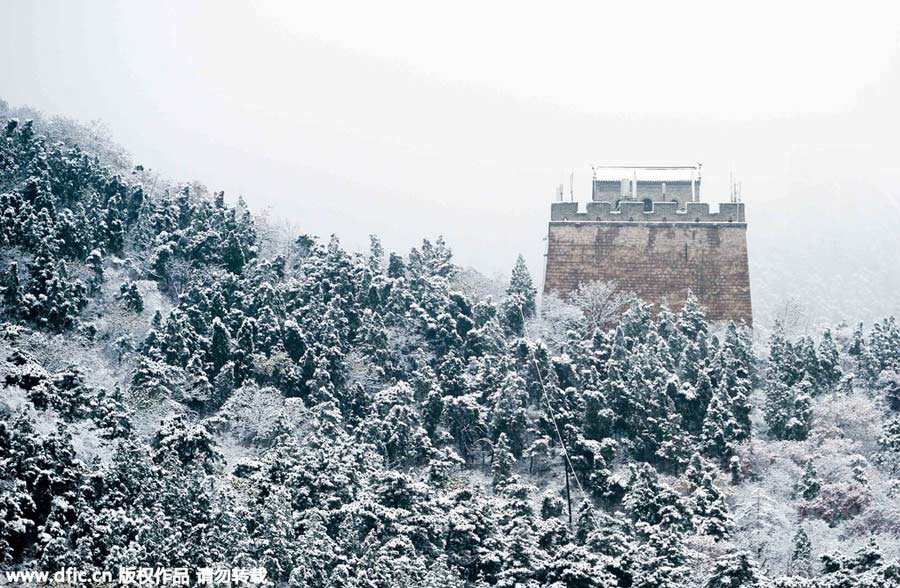 雪后居庸關(guān)長城美景（組圖）