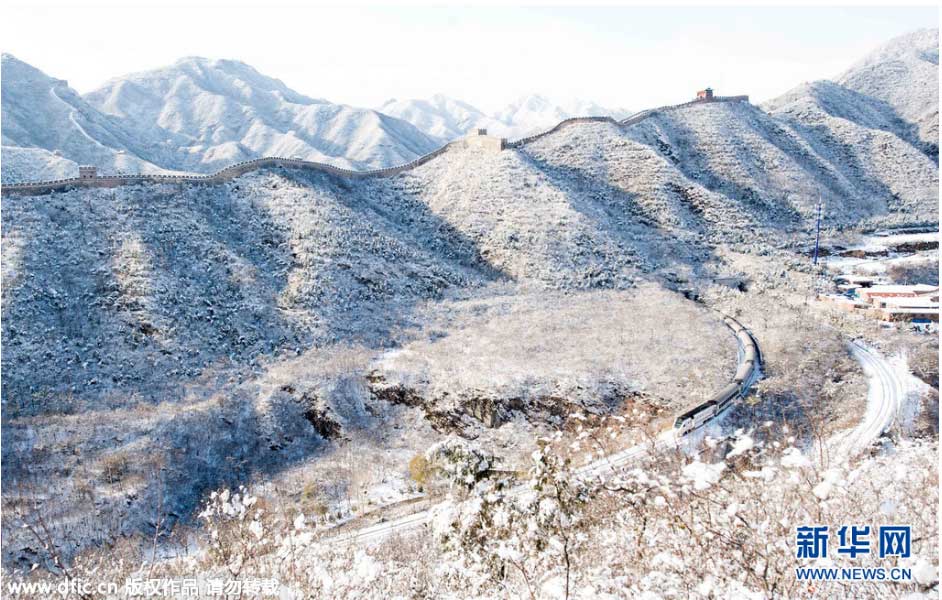 雪后居庸關長城美景（組圖）