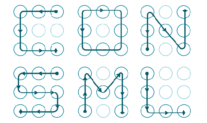 研究揭示手機用戶解鎖圖形設置習慣 你中槍了嗎？